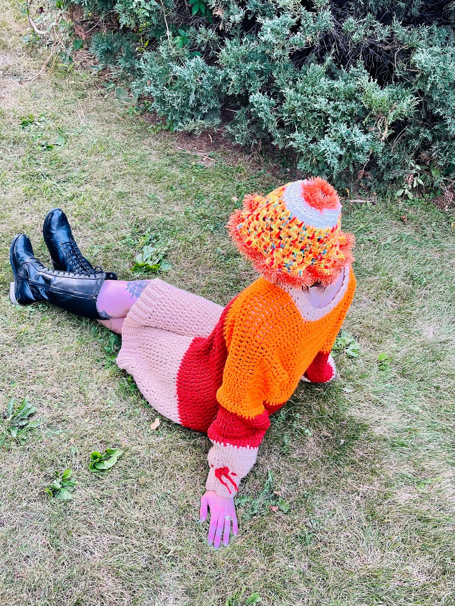 Orange Eye Perspective Bucket Hat
