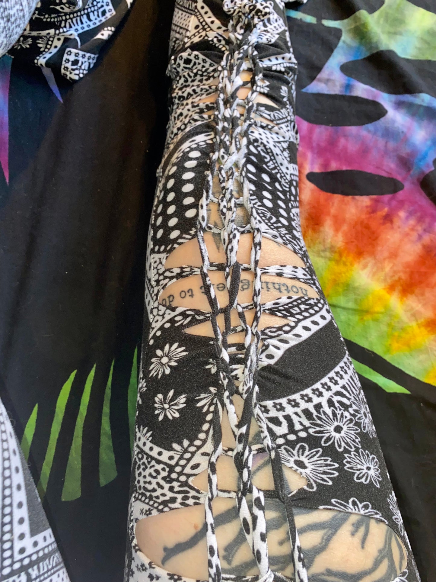 XS/S Paisley Patchwork’s Braided Bellbottoms