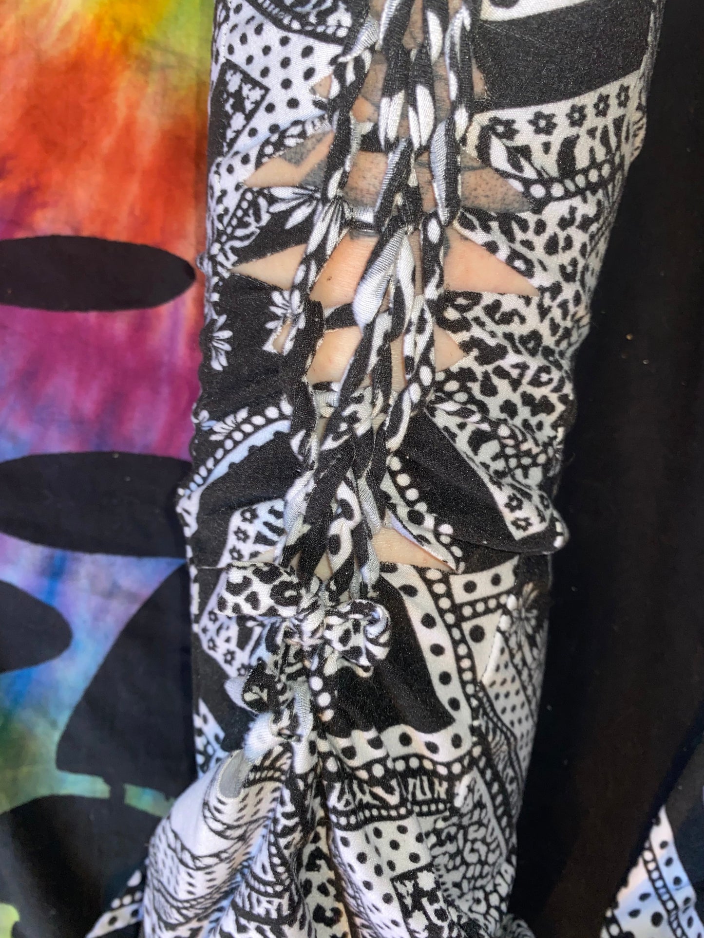 XS/S Paisley Patchwork’s Braided Bellbottoms